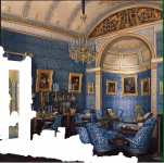 Hau Edward Petrovich Interiors of the Winter Palace. The Boudoir of Grand Princess Maria Alexandrovna - Hermitage